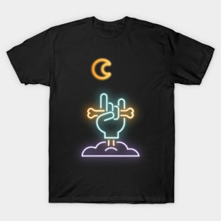 Zombie Hand in Neon Optics T-Shirt